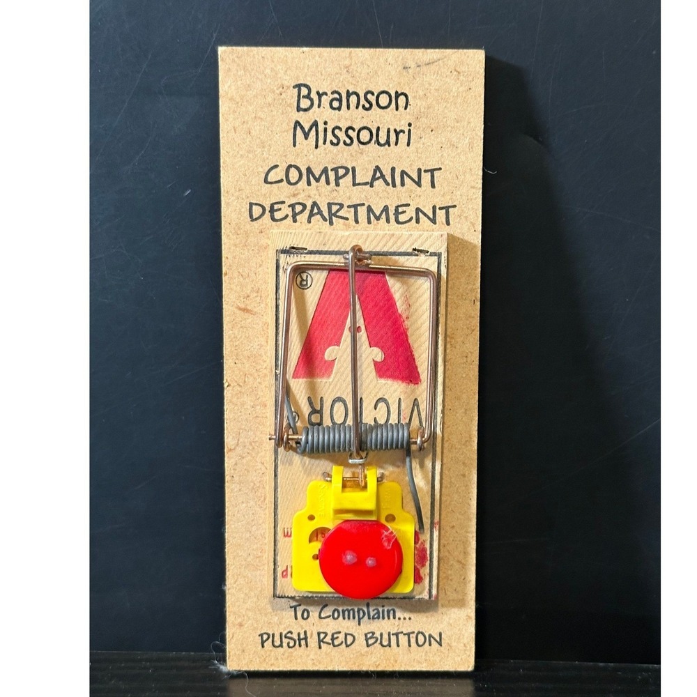 Branson Missouri Complaint Department‎ Novelty Mousetrap Gag Gift Souvenir Wood